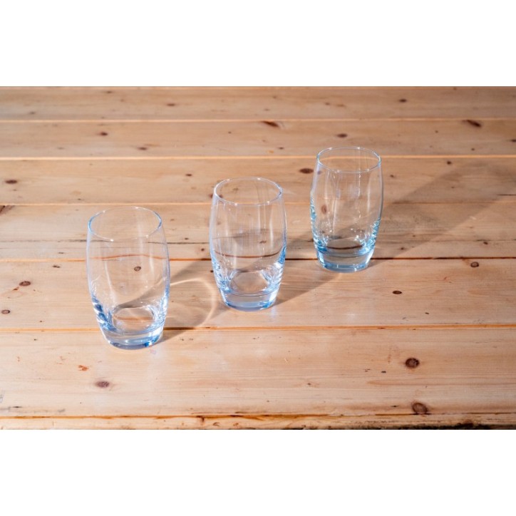 LOT DE 25 VERRES À EAU BOMBÉS