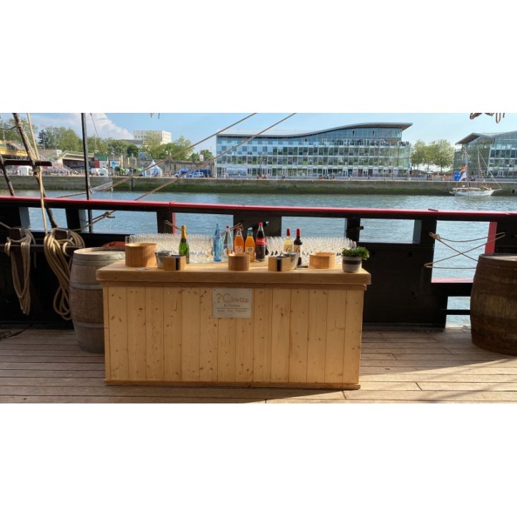 LOCATION BUFFET BOIS DE 2M